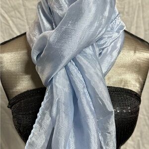 Elegant Light Blue Women's Scarf